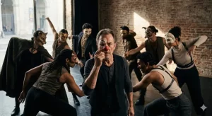 קבוצת משתתפים בסדנת תיאטרון רחוב של אורתו-דה - AI